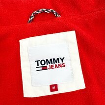 美品 22aw TOMMY JEANS トミーヒルフィガー 「カラーブロック ジャケット」 オーバーサイズ ナイロン 裏フリース DM15097 M 紺 定価￥29700_画像7