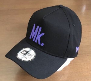 山本舞香 コラボ NEWERA キャップ 黒 パープル 刺繍 CAP 帽子 Maika Yamamoto 完売品 タレント グッズ 好きに も Wネーム MK ブラック 紫