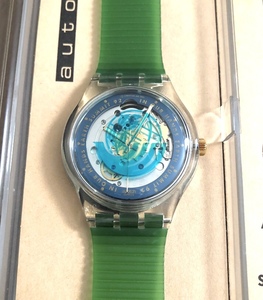 SWATCH 92 TIME TO MOVE 自動巻 スケルトン EARTH SUMMIT オートマティック JELLY 透明 ghost スウォッチ 機械式 90’s 稼働品