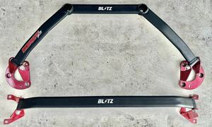 BLITZ ブリッツ ストラットタワーバー フロント + リア セット 96111 + 96112 マツダ ND5RC ロードスター / NDERC ロードスターRF