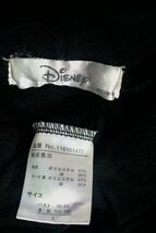 ☆ディズニー【Disney】スウェット 半袖フーディー パーカー トレーナー Ｔシャツ L 黒 ブラック　クリックポスト可_画像5