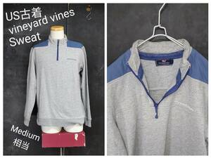 ★送料無料★ ＵＳ古着 vineyard vines トレーナー ヴィニヤードヴァインズ プルオーバースウェット グレー Medium 相当