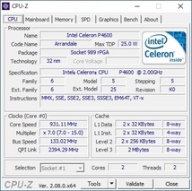 Celeron P4600 2コア 2スレッド 2.0GHz 726　0500/6221225_画像6