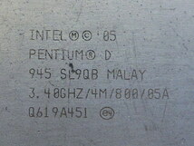 LGA775 Pentium D 945 3.40GHZ/4M/800 0300/41114TAN _画像2