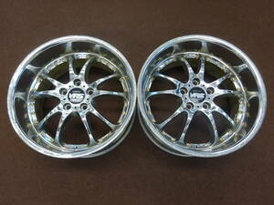 A-23　MANARAY SPORT VERTEC VR5　★18×9.5J ET45 PCD114.3 5H 2本★　極太　深リム　人気商品　Racing sports car　等に是非　！