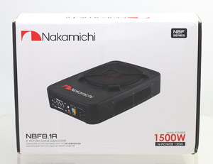 【新品】ナカミチ Nakamichi NBF8.1A 20cm (8インチ) アルミ材質ウーハー Max.1500W アンプ内蔵 超薄型