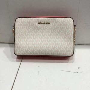 【MICHAELKORS マイケルコース】35f8gttc3b ショルダーバック ピンク レザー 総柄 2311oki