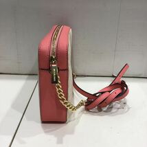 【MICHAELKORS マイケルコース】35f8gttc3b ショルダーバック ピンク レザー 総柄 2311oki_画像4