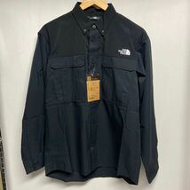 【THENORTHFACE ノースフェイス 】NR12101 長袖シャツ シーカーズシャツ Seekers' Shirt Lサイズ ブラック ポリエステル 2311oki_画像1