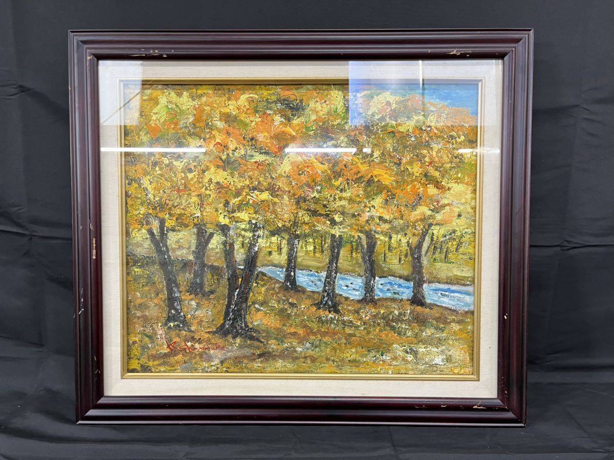 ■True work■K.Shinohara work■Oil painting■Oil painting ■Landscape painting■Artwork■Autumn■, painting, oil painting, Nature, Landscape painting