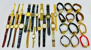 腕時計 30点 個 セット ゴールドカラー メンズレディース 大量 まとめて まとめ売り ジャンク品 おまとめ クォーツ アクセサリー A24