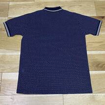 FRED PERRY フレッドペリー 水玉 ポロシャツ 半袖 紺 ネイビー M_画像6