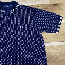 FRED PERRY フレッドペリー 水玉 ポロシャツ 半袖 紺 ネイビー M_画像4