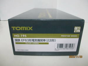 TOMIX　国鉄 EF63形電気機関車(２次形) プレステージモデル　HO-195