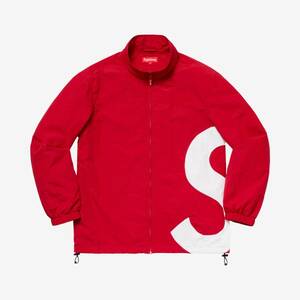 19SS Supreme S Logo Track Jacket RED Sロゴ M 赤 レッド