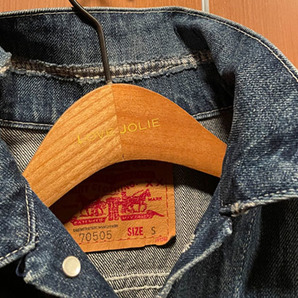 Levis / リーバイス フォース Gジャン 4th ジージャン デニムジャケット 70505-0049 フェイデッドブルーリペアー ダメージ リペア加工 Sの画像7