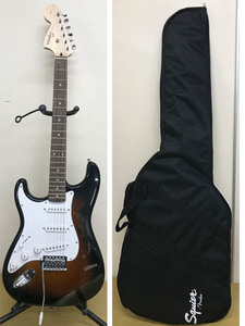 Sその他◇Squier スクワイヤー Stratocaster ストラト ギター SQ AFF STRAT LH LRL BSB 左利き用 レフティ ケース付◇D29