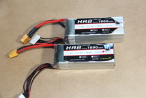 HRB 6S(22.2V) 1800mah 50c リポバッテリー　2本セット　T-REX470Lに最適　各まだ5回しか使用していません。_画像1