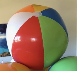  пляжный мяч 6 однотонная ткань 122cm