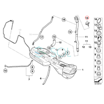 BMW E90 E91 E92 E93 E60 E63 E64 E65 E66 F01 F02 E84 X1 E83 X3 E70 X5 E71 X6 フューエルフィラー キャップ 16117222391_画像4