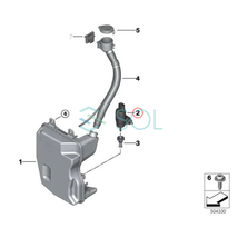 BMW F48 F39 G01 ウインドウ ウォッシャーポンプ Febi 18i 18d 20i 25i 20d M35i 30e M40d M40i X1 X2 X3シリーズ_画像6