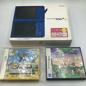 【9032】任天堂 NINTENDO DSi LL 本体 ブルー ソフト付 動作品