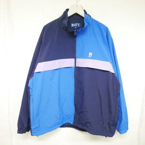 【1円】良好 国内正規 BoTT ボット 23AW Paneled Track Jacket パネルド トラックジャケット 配色切り替え 定価27500円 blue ブルー XXL