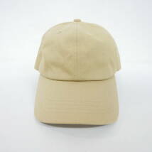 【1円】良好 国内正規 BEAUTY＆YOUTH UNITED ARROWS B&Y BY コットンキャップ 6パネル 無地 BEIGE ベージュ FREE_画像1