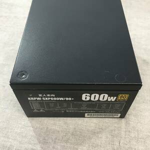 現状品 玄人志向 80Plus Gold 600W SFX電源ユニット フルプラグイン KRPW-SXP600W/90+