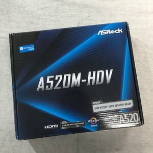 現状品 ASRock AMD Ryzen 3000/4000シリーズ(Soket AM4)対応 A520チップセット搭載 Micro ATX マザーボード A520M-HDV