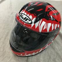 現状品 HJC HELMETS(エイチジェイシーヘルメット) バイクヘルメット フルフェイス RED (サイズ:L) CL-Y ZUKY(ズーキー) HJH219_画像5