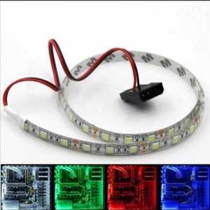 【送料120円～】パソコン用 4ピンコネクター付き LEDテープ 40cm 1本 防水 2835 PC■白・赤・アンバー・青・ピンクパープル・緑・ウォーム