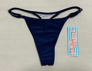 TROPICAL BEACH 水着用アンダーショーツ インナー Tバック レディース M ネイビー