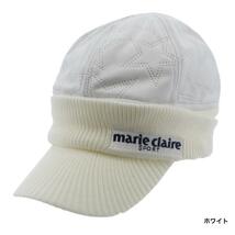 B品★SMC23★秋冬★marie claire★マリ・クレールゴルフ★キルトつば付きキャップ★WT_画像6