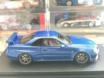 Hpi Racing 1/43 Nissan Skyline GT-R V-spec Ⅱ (R34) Bayside Blue ・[8357]_画像5