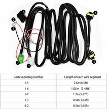 HUIQIAODS H8/H11/H16 LED対応 汎用 スイッチ付 後付フォグランプ用 フォグ配線 リレーハーネス トヨタ に適用_画像5