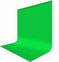  グリーンバック 2m x 3m 撮影用 背景布 緑 透けない Zoom リモート用背景 クロマキースクリーン シワが出来_画像1