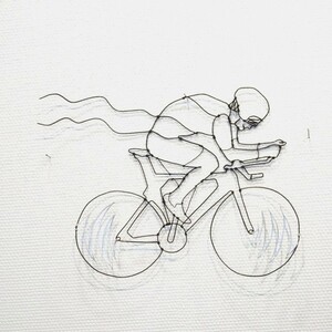  track racer. wire art * pist bike bicycle contest 