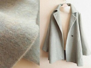 AGATHA / アガサ ふんわり軽量ニュアンスミックスカラーシャギーコート ミドル丈 Ｍ～Ｌ/くすみミントグリーン