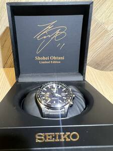 【3436】SEIKO セイコー　ASTRON アストロン　大谷翔平モデル　8X22-0AJ0　中3針デイト付きGPSソーラー　2711/3000限定　中古　箱あり