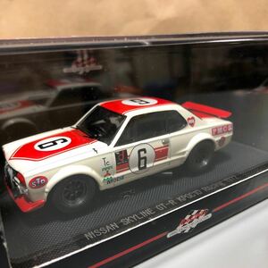 エブロ 1/43 NISSAN SKYLINE GT-R KPGC10 RACING 1972 ニッサン スカイライン GT-R レーシング ハコスカ '72 #9