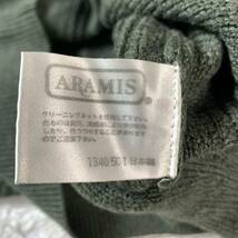 ARAMIS アラミス セーター モスグリーン ウール100% WOOL L YA5167_画像6