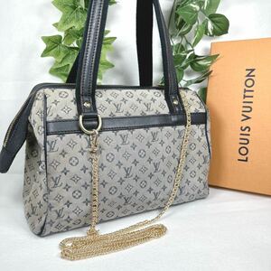 1円 ルイヴィトン LOUIS VUITTON モノグラム ミニ ジョセフィーヌGM ハンドバッグ M92311 シリアルナンバー SR0089