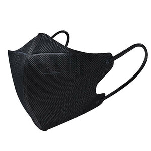 [250 pieces set ] TKJP..* comfortable 3D non-woven mask K21 black K21-black-50X5