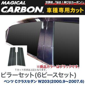 hasepro ハセプロ マジカルカーボン ピラーセット ベンツ Cクラスセダン W203 2000/9〜2007/6