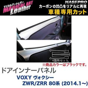 マジカルアートレザー ドアインナーパネル ブラック VOXY ヴォクシー ZWR/ZRR 80系 (H26/1～)/HASEPRO/ハセプロ：LC-DIPT8