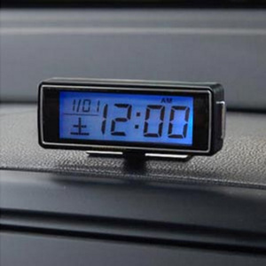  Kashimura : compact clock clock battery type car blue LED backlight /AK-183