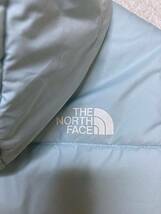 THE NORTH FACE ノースフェイス ダウンジャケット キッズサイズ 子供用 6歳〜8歳くらい 水色 冬服 アウトドア 1円スタート_画像3