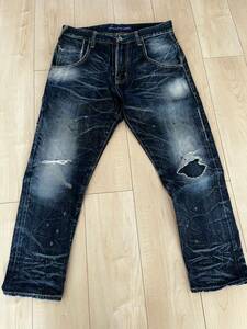 DENIM by vanquish&fragment cropped ダメージ　30inch