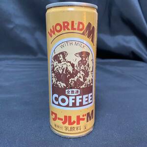 空き缶　コーヒー ワールドM 日本キャンパック/トヨタ共栄サービス株式会社 1987(昭和62)年？　昭和レトロ 群馬県 愛知県 ドリンク缶 